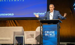 Alex Pinelo at Northstar Travel Group's CruiseWorld conference in 2024.