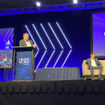 The Royal Caribbean Group presidents panel: Editor in chief Arnie Weissmann moderated and panelists were, from left, Silversea president Bert Hernandez, Celebrity president Laura Hodges Bethge and Royal Caribbean International CEO Michael Bayley.
