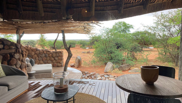 A luxury suite at The Motse, a Tswalu Kalahari safari camp. A luxury suite at The Motse, a Tswalu Kalahari safari camp.