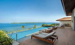 The Sira, a Luxury Collection Resort & Spa, is locared on the beach on the Indonesian island of Lombok.