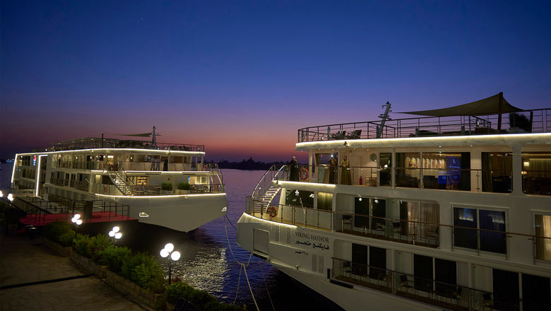 The Viking Sobek and Viking Hathor are sister ships to the new Viking Thoth.