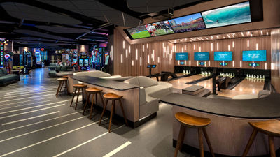 The new Valley Alley entertainment includes an arcade and duckpin bowling.