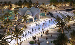 A rendering of the Oasis Ice Rink, which is set to openon Nov. 27 at Fontainebleau Las Vegas.