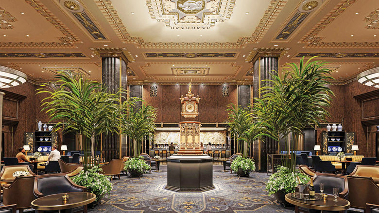 The Waldorf Astoria New York's public spaces will showcase historical elements, including its lobby clock.