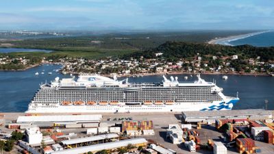The Majestic Princess in Mazatlan, Mexico. Princess Cruises is a Carnival Corp. brand.