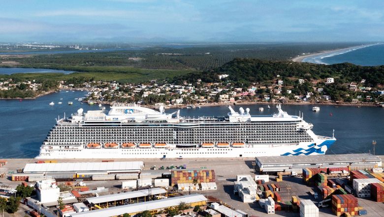The Majestic Princess in Mazatlan, Mexico. Princess Cruises is a Carnival Corp. brand.
