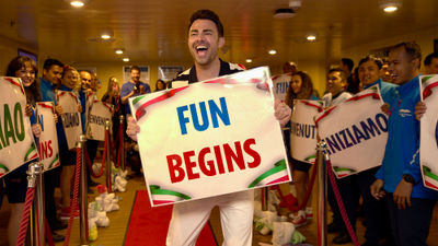 Jonathan Bennett was godfather of the Carnival Firenze.