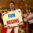 Jonathan Bennett re-creates iconic Carnival ad that starred Kathie Lee Gifford