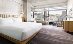 A guestroom at the Timbri Hotel San Francisco.