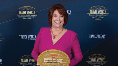 Michele Saegesser at the 2024 Travel Weekly Readers Choice Awards.