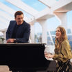 A scene from an MSC Cruises "Let's Holiday" ad, starring Orlando Bloom and Drew Barrymore.