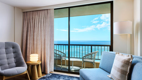 The 80 new junior suites feature a separate lounge area and ocean views. The 80 new junior suites feature a separate lounge area and ocean views.
