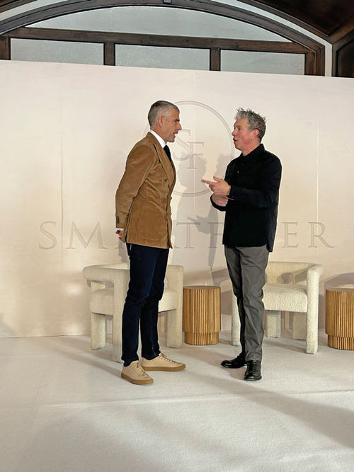 MMGY executive chairman Clayton Reid (left) with SmartFlyer founder Michael Holtz at the SmartFlyer Core conference.