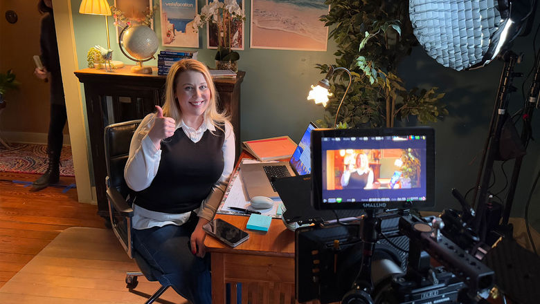 ASTA vice president of communications Erika Richter makes an appearance in one of the VeriVacation commercials.