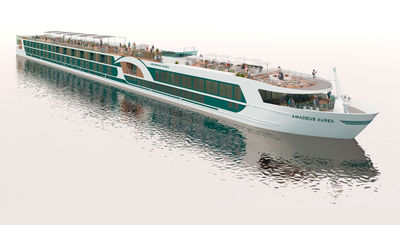 A rendering of the Amadeus Aurea. The Aurea and the Mira will be sister ships.