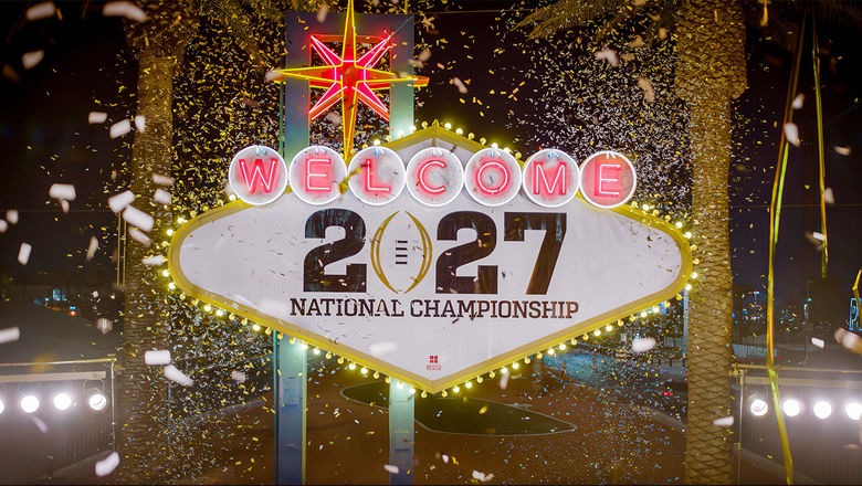 Allegiant Stadium in Las Vegas will host the College Football Playoff National Championship on Jan.25, 2027.