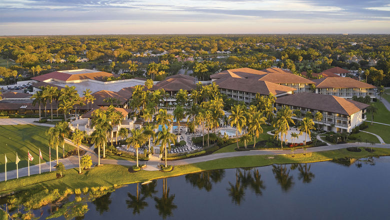 The 360-room PGA National Resort has six golf courses.