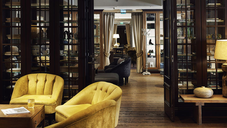 The lobby bar at the Hotel Haven in Helsinki.