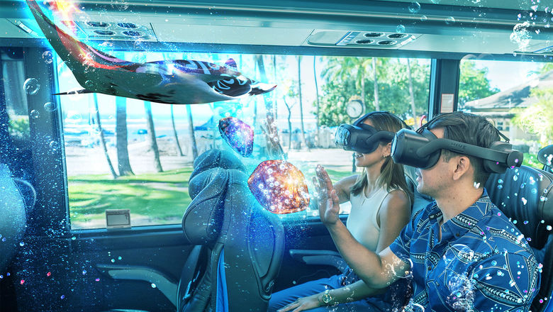 Visitors will experience an XR (cross reality) experience as they watch and learn about the sights outside their windows.