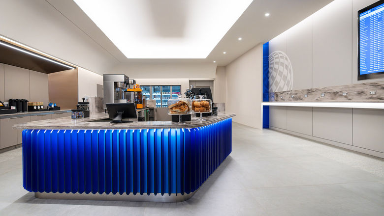The United Club Fly grab-and-go market at Houston Bush Intercontinental Airport.