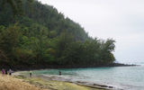 A quiet day at Kee Beach on Kauai's north shore.