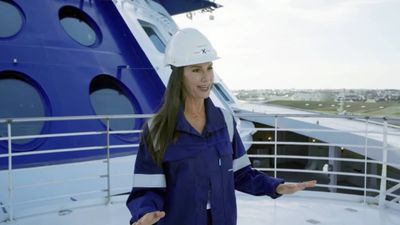 Kate McCue starred in videos promoting the Celebrity Beyond, a ship that she has captained since its debut in 2022.
