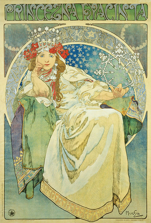"Princess Hyacinth" is one of Mucha's works on display at the museum