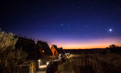 While stargazing, guests at South Africa's Xaus Lodge hear stories about how celestial navigation shaped migration routes and ancient survival techniques.