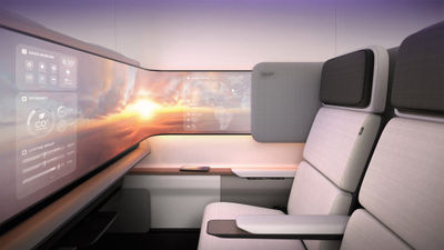 The divergent shape of blended-wing aircraft provides a blank canvas for aircraft interior designers.