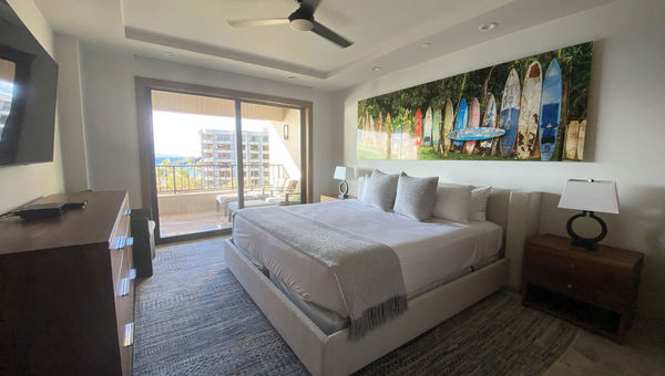 The master bedroom leads to the lanai. Both bedrooms have attached full bathrooms. The master bedroom leads to the lanai. Both bedrooms have attached full bathrooms.