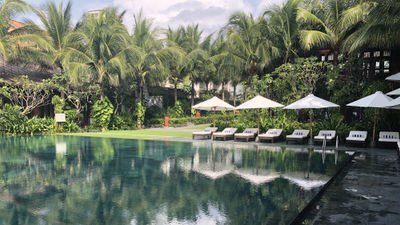 The inviting saltwater pool at the Anam Mui Ne resort.