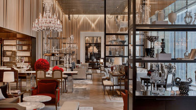 The Grand Salon in the Baccarat Hotel New York.