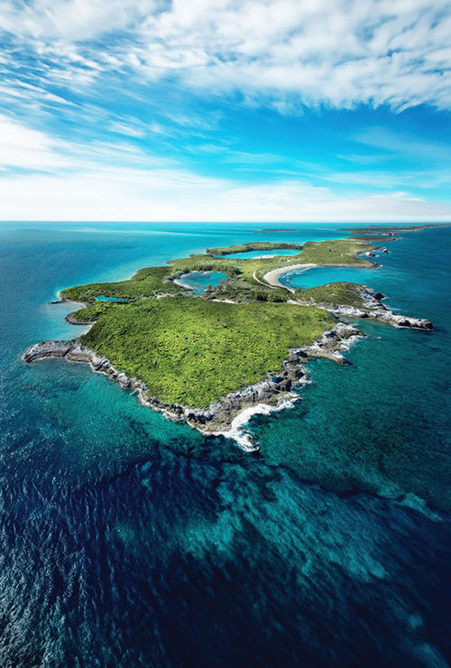 Cave Cay is a 220-acre private island in the Exumas Islands of the Bahamas.