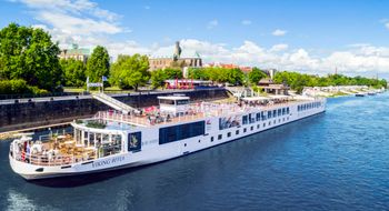 The Viking Beyla on Elbe River in Magdeburg, Germany. Viking has sold the majority of its capacity for next year, as the company continues to expand its fleet.