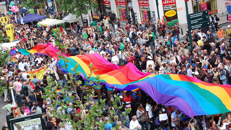 The Belgian capital city of Brussels is transformed during Brussels Pride.