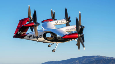 A rendering of a Virgin Atlantic-branded Joby Aviation air taxi.
