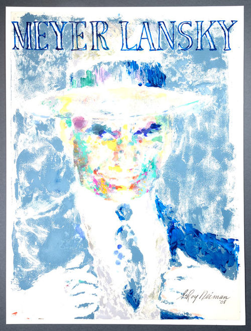LeRoy Nieman's portrait of Meyer Lansky was created for the Mob Museum at the request of then-mayor Oscar Goodman in 2005. LeRoy Nieman's portrait of Meyer Lansky was created for the Mob Museum at the request of then-mayor Oscar Goodman in 2005.