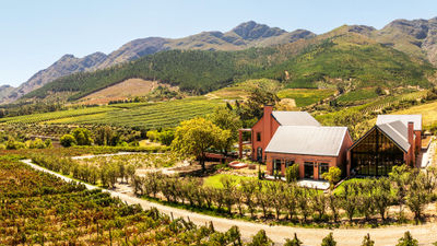 Franschhoek House is located on the grounds of La Residence Estate, a Royal Portfolio hotel in the Cape Winelands region of South Africa.
