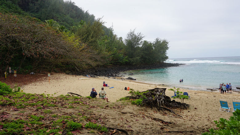 Kee Beach at Haena State Park on Kauai.