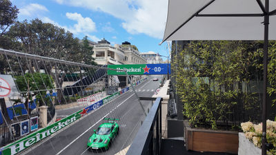 Reserved seating at the Hotel Metropole's Yoshi restaurant offers views of the Monaco Grand Prix.