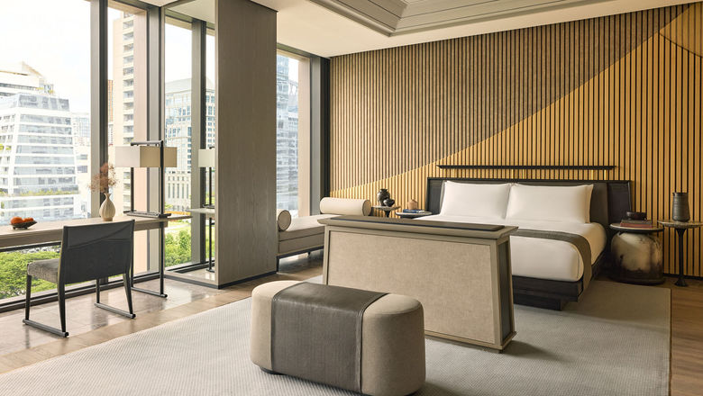 A suite at the Aman Nai Lert Bangkok.