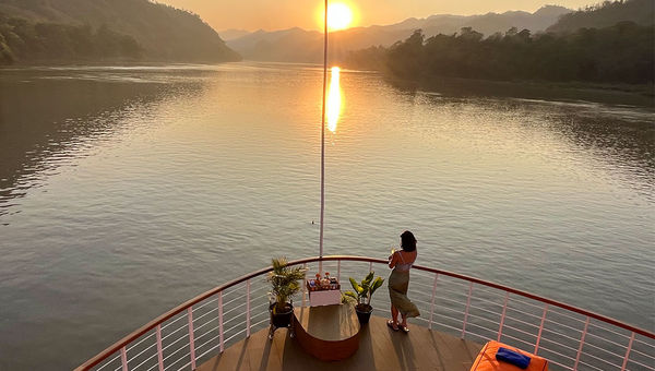 The view of Bohemate when sunset.