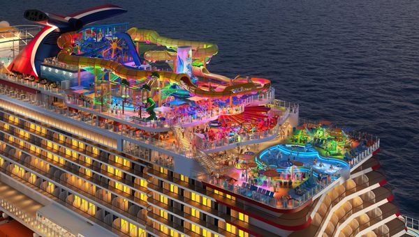 The Sunsation Point recreation area on the Festivale will be illuminated at night. The Sunsation Point recreation area on the Festivale will be illuminated at night.