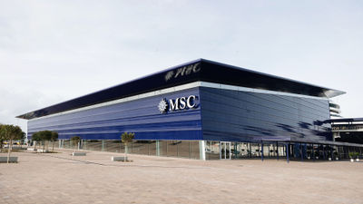MSC said its Barcelona terminal's blue ceramic exterior pays homage to "the rich Gaudi-inspired artistic history of Barcelona with a color inspired by the sea."