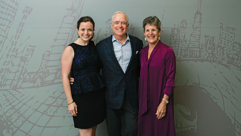 The Haas family. From left, Margaret with her parents Troy and Ann. Margaret is Brownell's director of advisor development, Troy is Brownell’s CEO and chairman, and Ann sits on Brownell's advisory board.