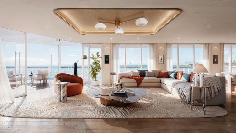 Crescent Seas is turning Regent's Seven Seas Navigator into a residential cruise ship. A rendering shows what one of the residences will look like.