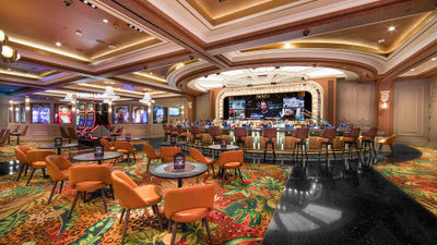 The ShowBar at El Cortez has a stage for live performances and a 20-by-10-foot screen for films, music videos and live sports.