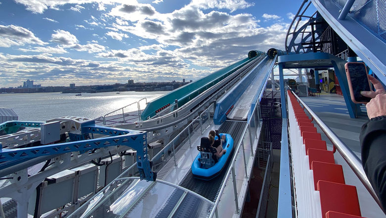 The Aqua Slidecoaster on the new Norwegian Aqua.