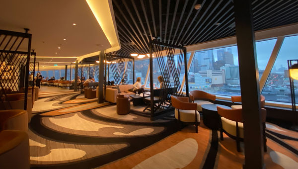 A sitting area on the Norwegian Aqua. A sitting area on the Norwegian Aqua.