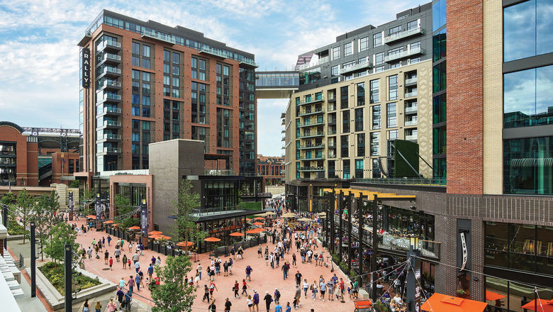 Denver's Rally Hotel at McGregor Square is next to Coors Field, home of the Colorado Rockies.